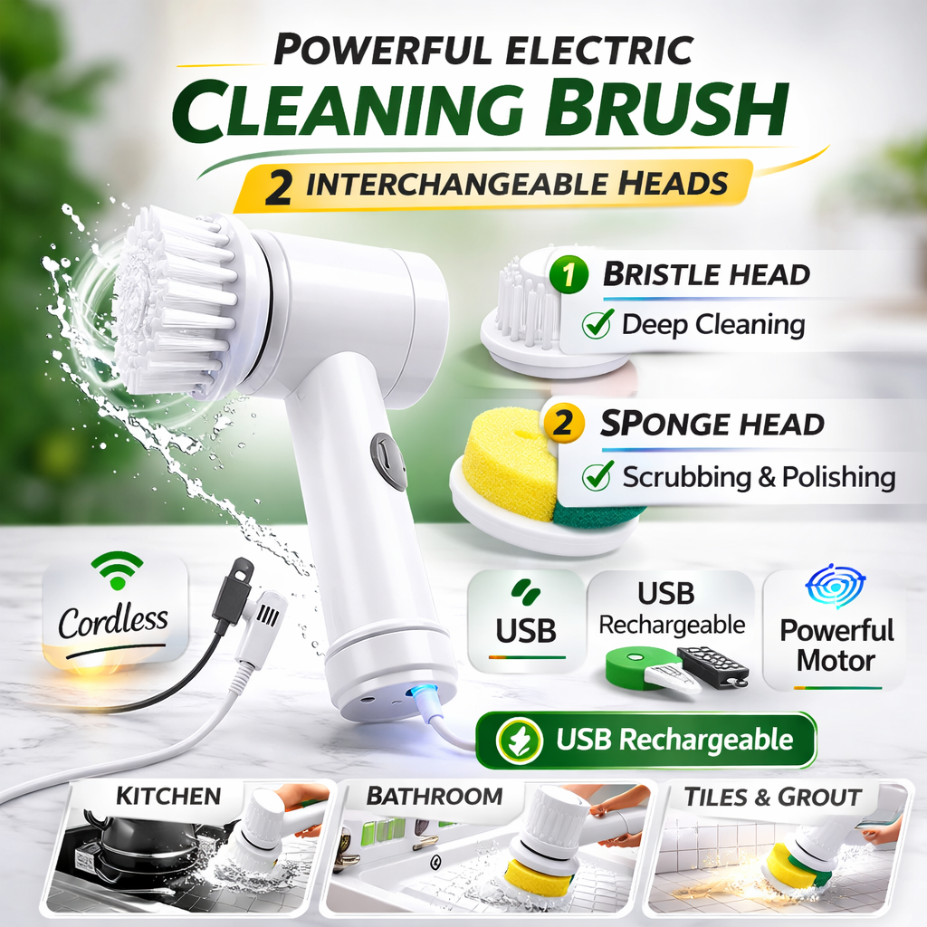 PowerScrub Pro™ Electric Cleaning Brush