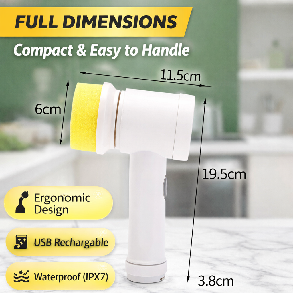 PowerScrub Pro™ Electric Cleaning Brush